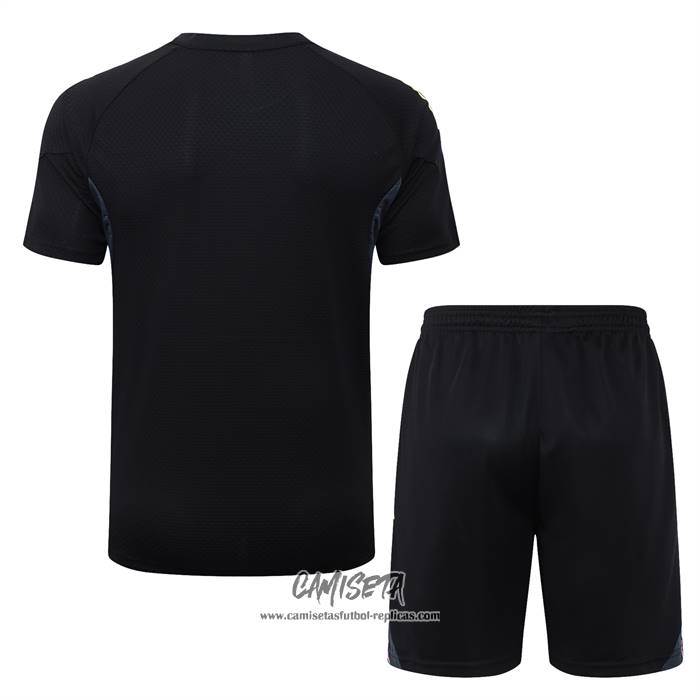 Chandal del Juventus 2025-2026 Manga Corta Negro - Pantalon Corto